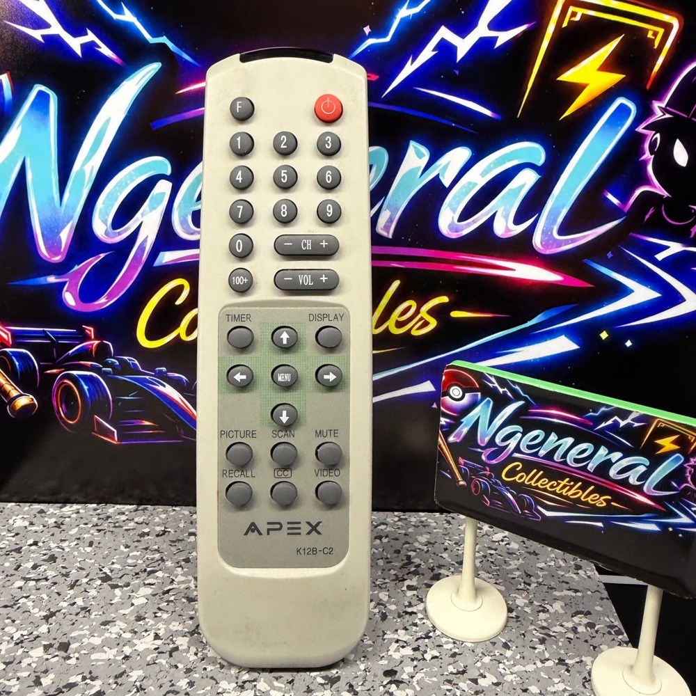Apex K12B-C2 TV Remote Control Replacement Gray for Apex Television Tested